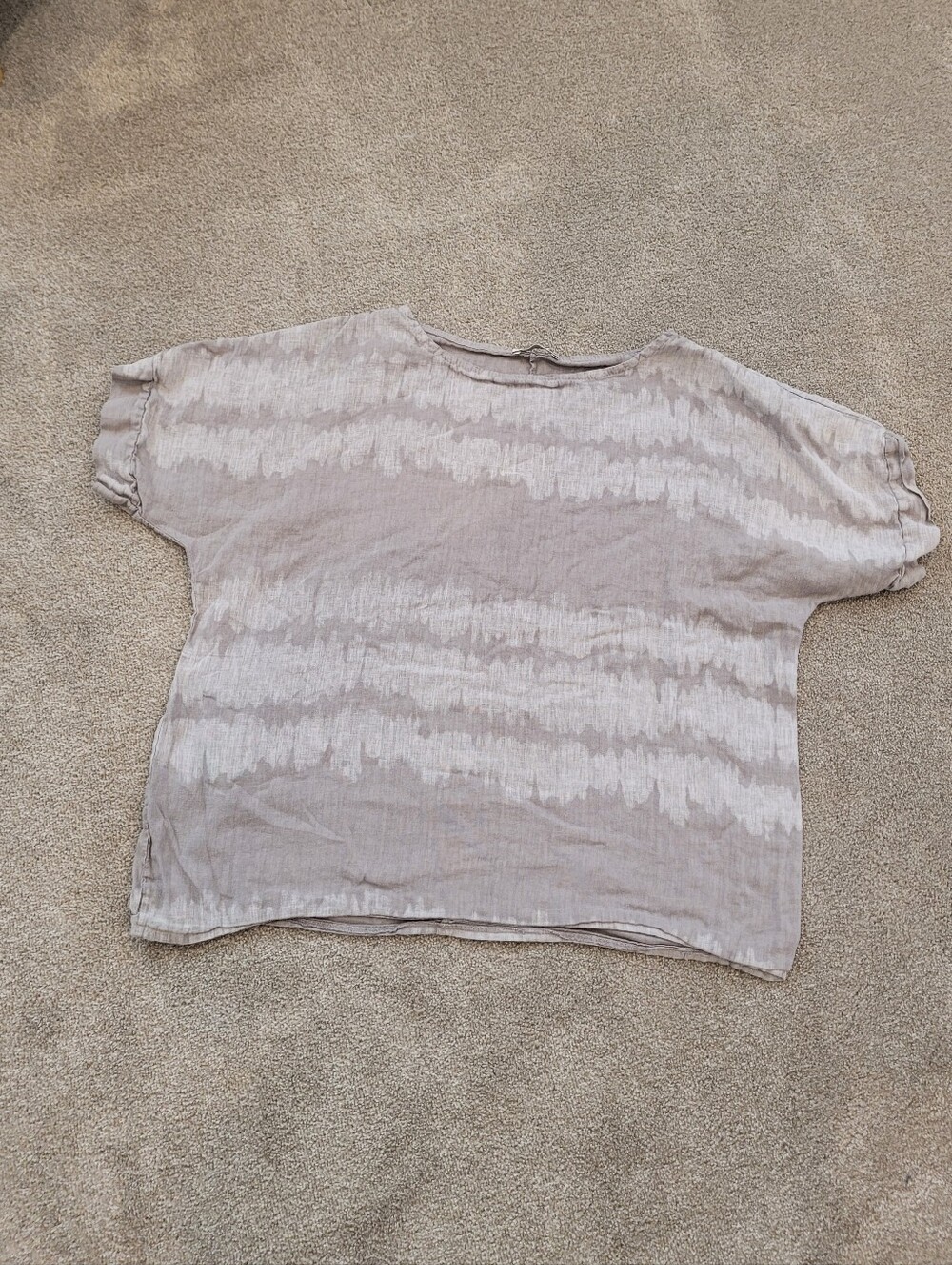 Made In Italy Linen Womens Top Size Large